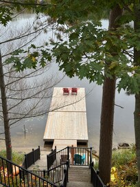 Dock at base of condo.
