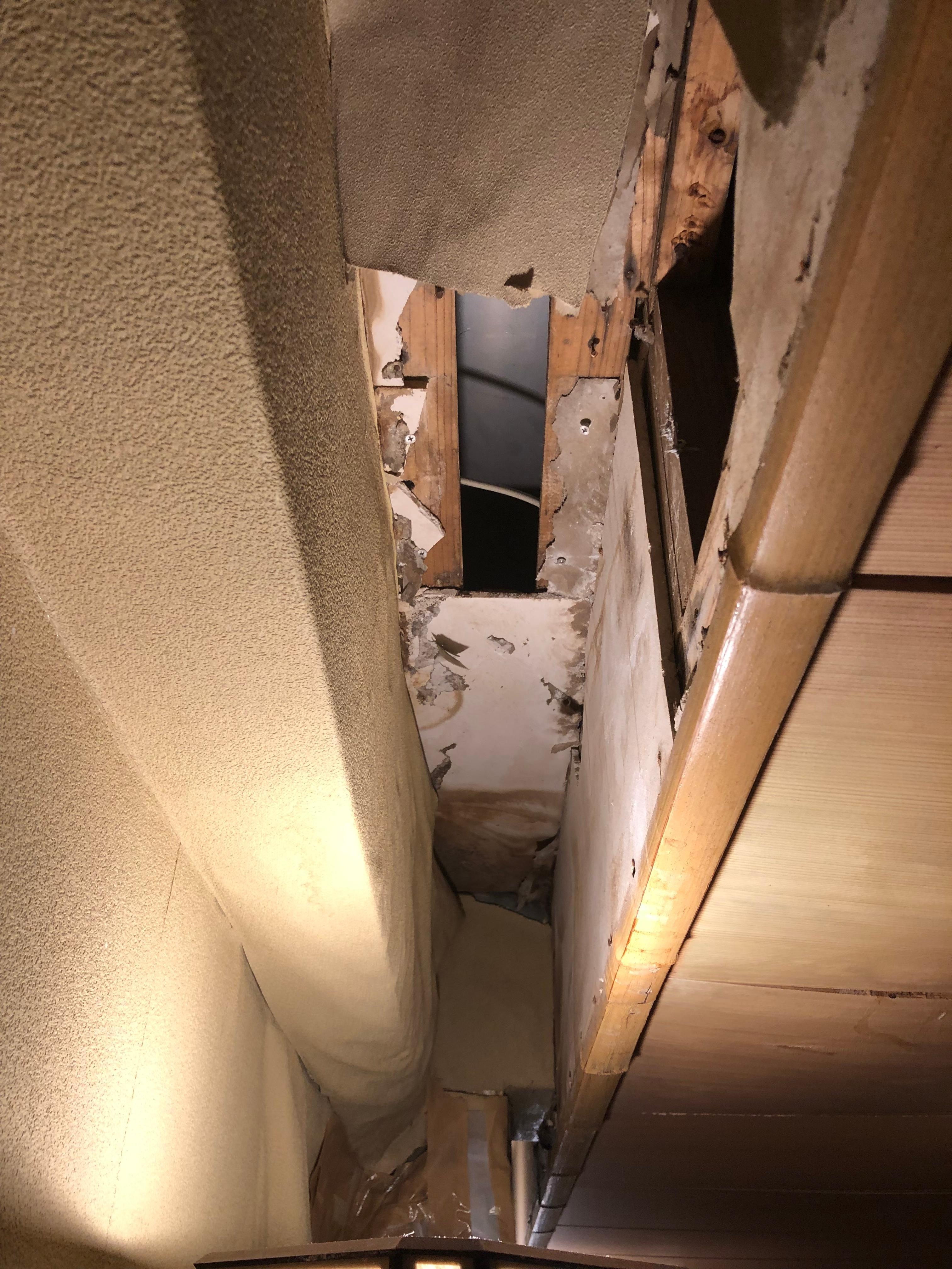 Broken ceiling