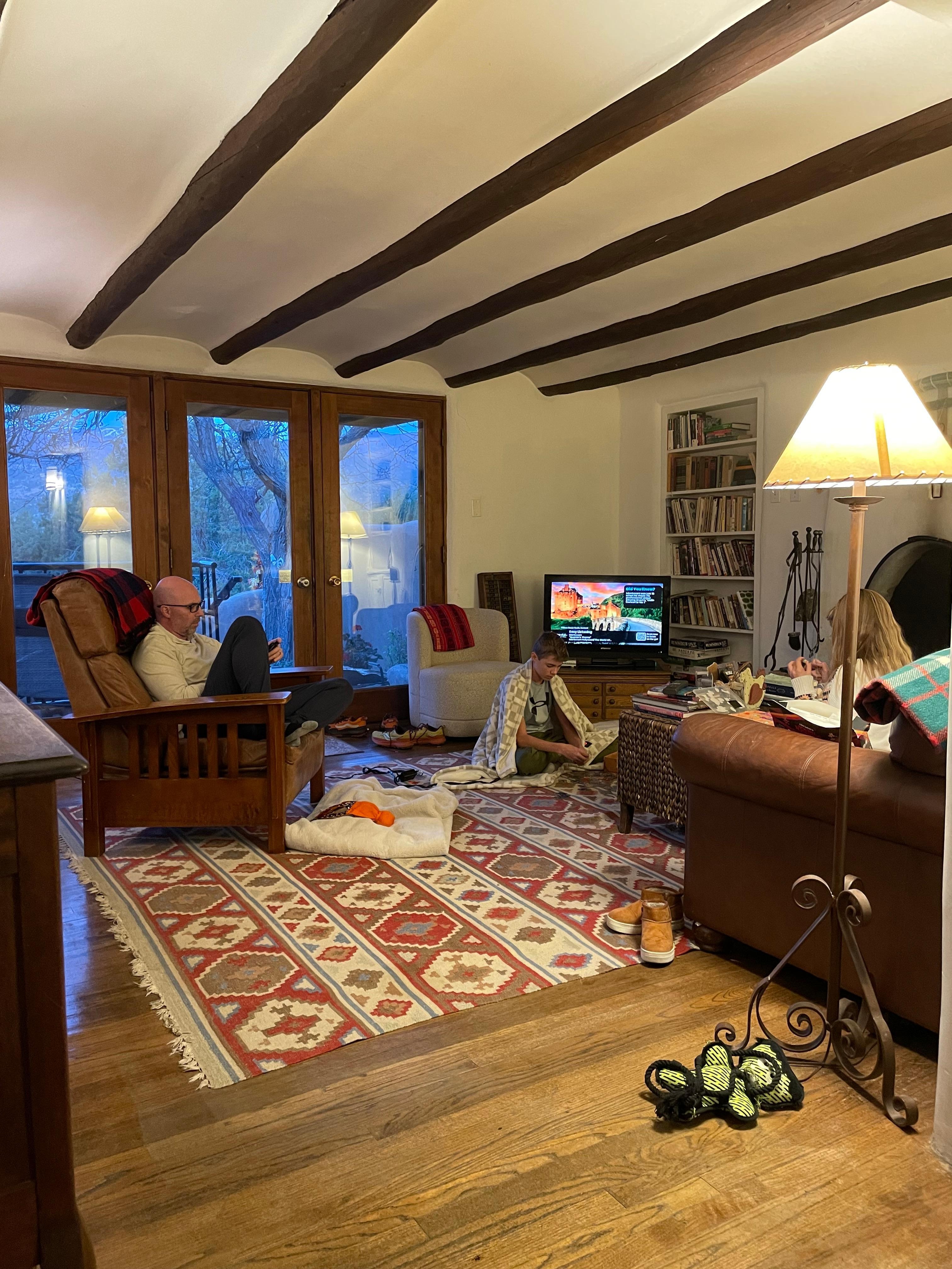 Smart TV - we brought our own firestick from home to watch Netflix.