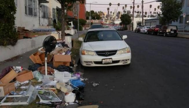 Curb next to the hotel