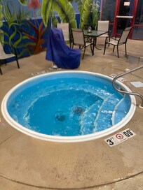 6 person hot tub for 8 floors of rooms.