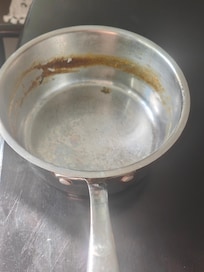Dirty saucepan