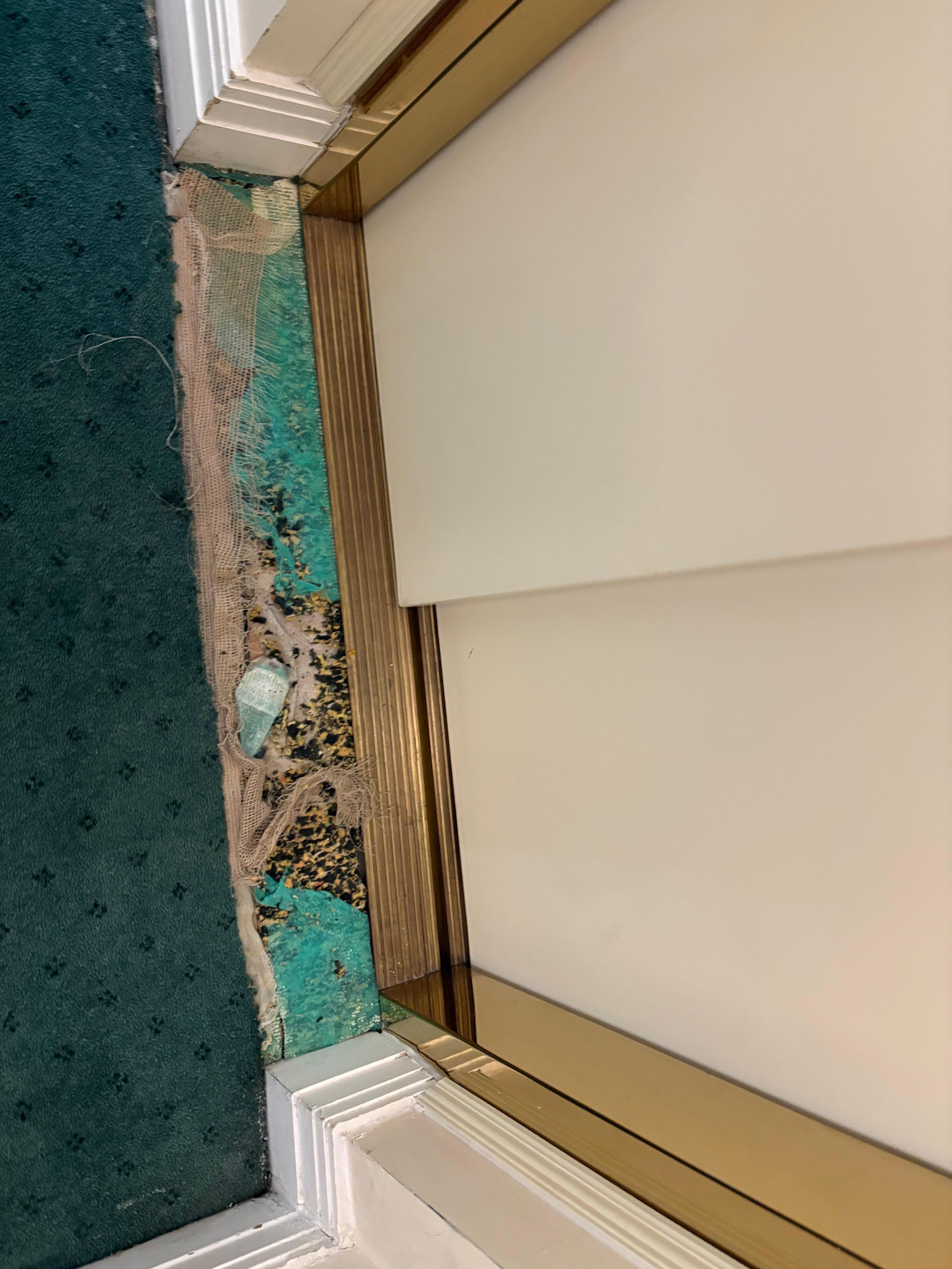 Carpet outside of elevators