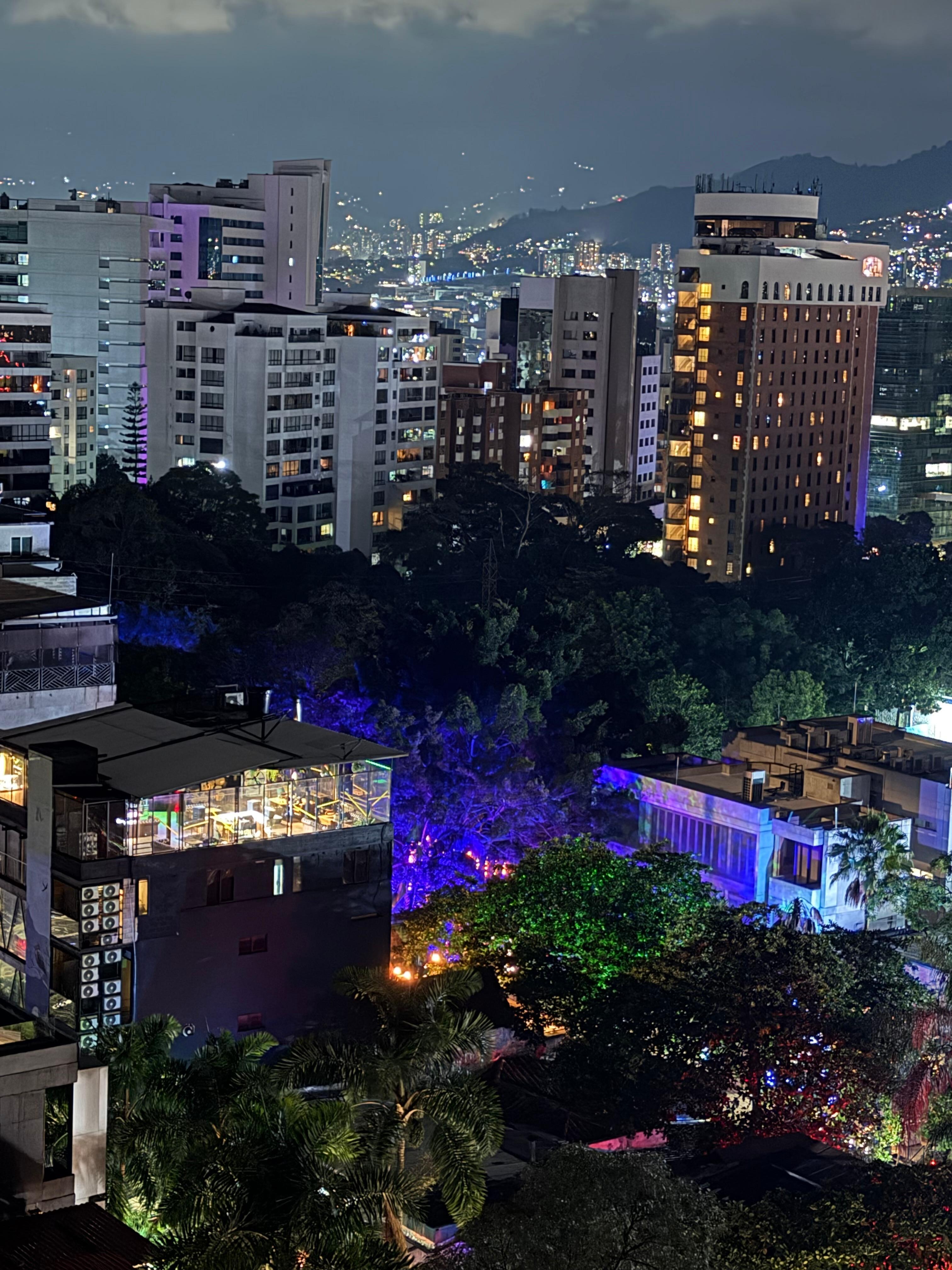 Nice views at night from the grand suite