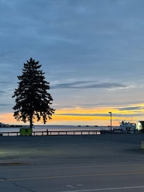Sunrise across the street