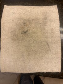 Dirty towels, I went and bought my own