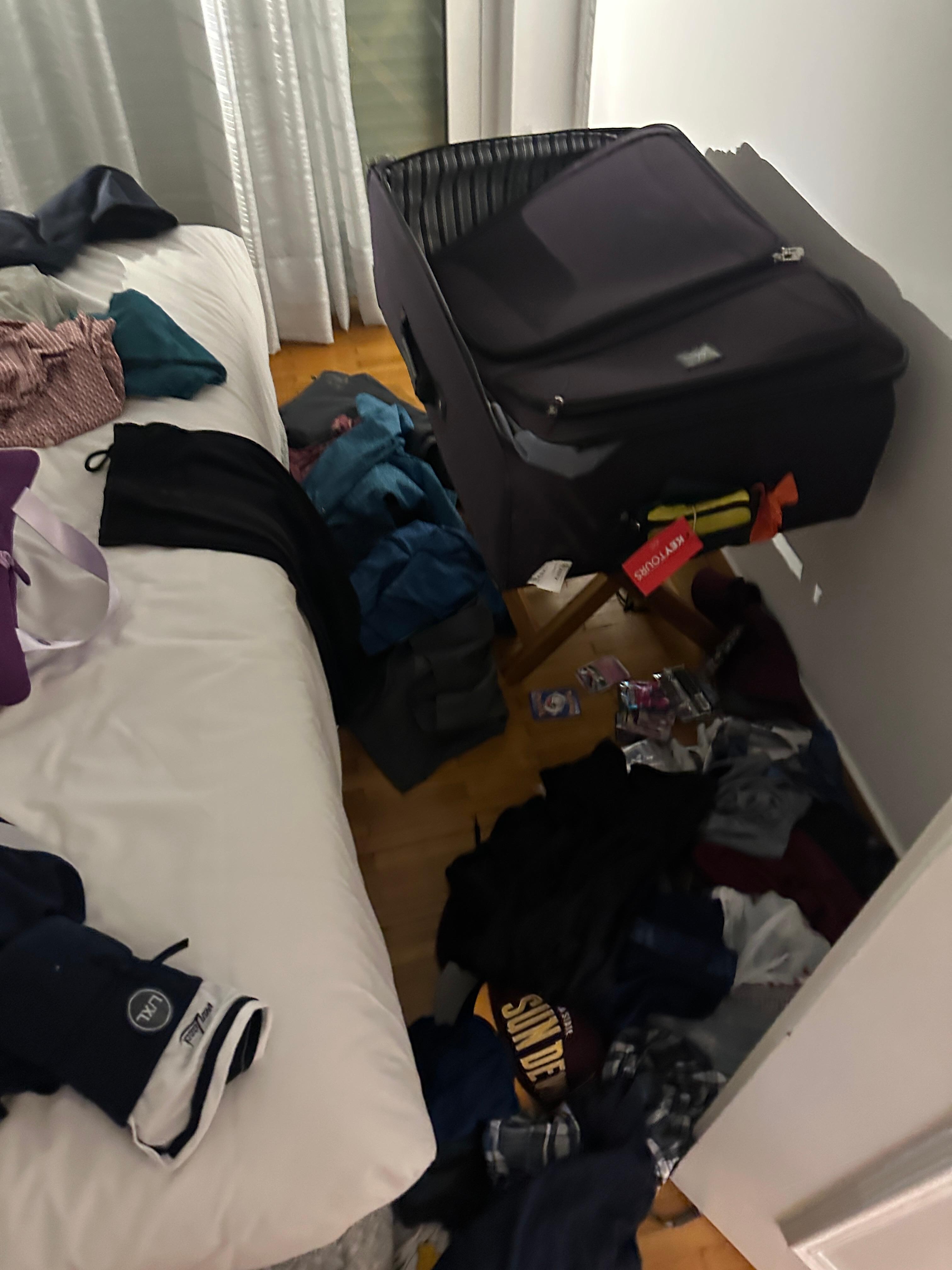Photos of the break in