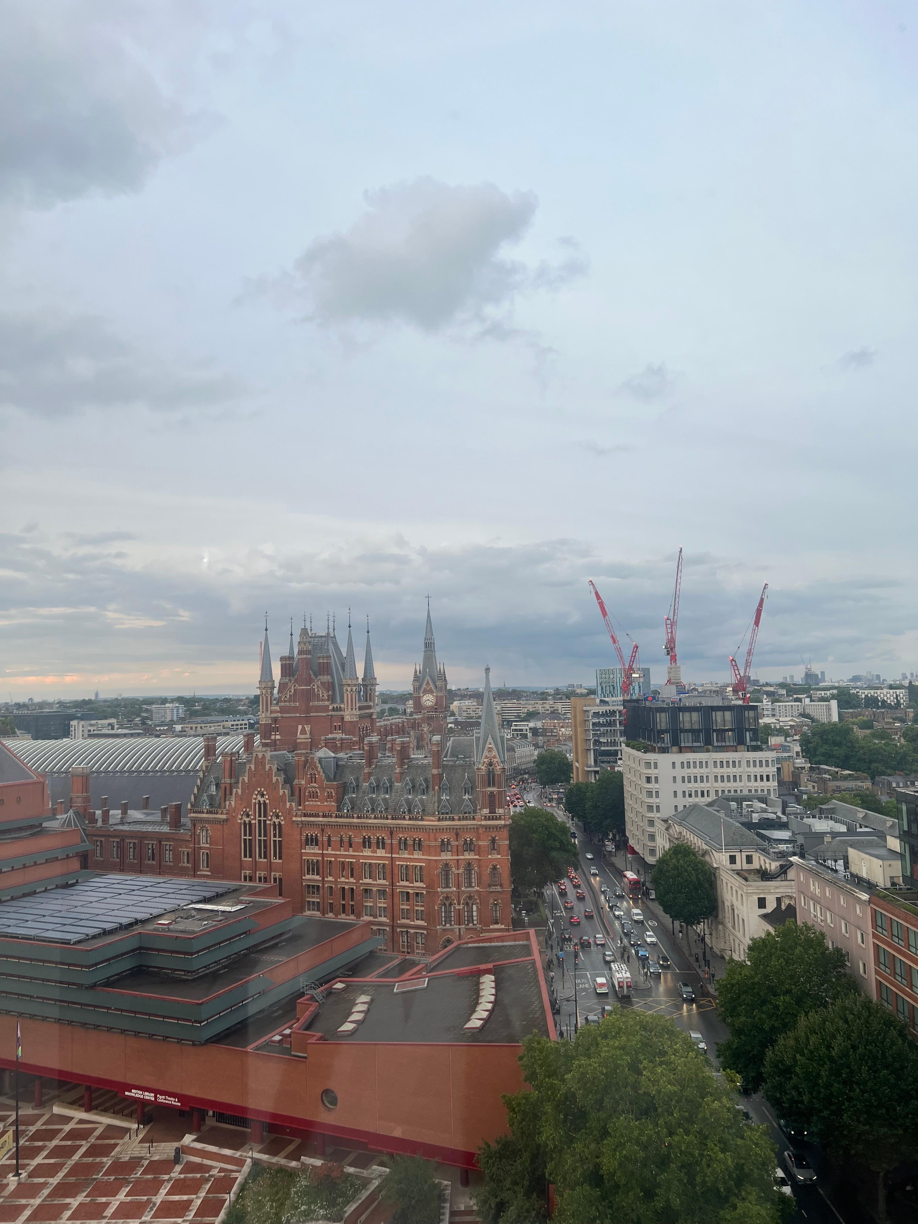 View from 14th floor, just outside the lifts.