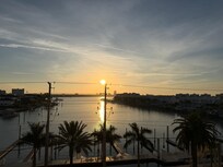 Morning view from pool deck