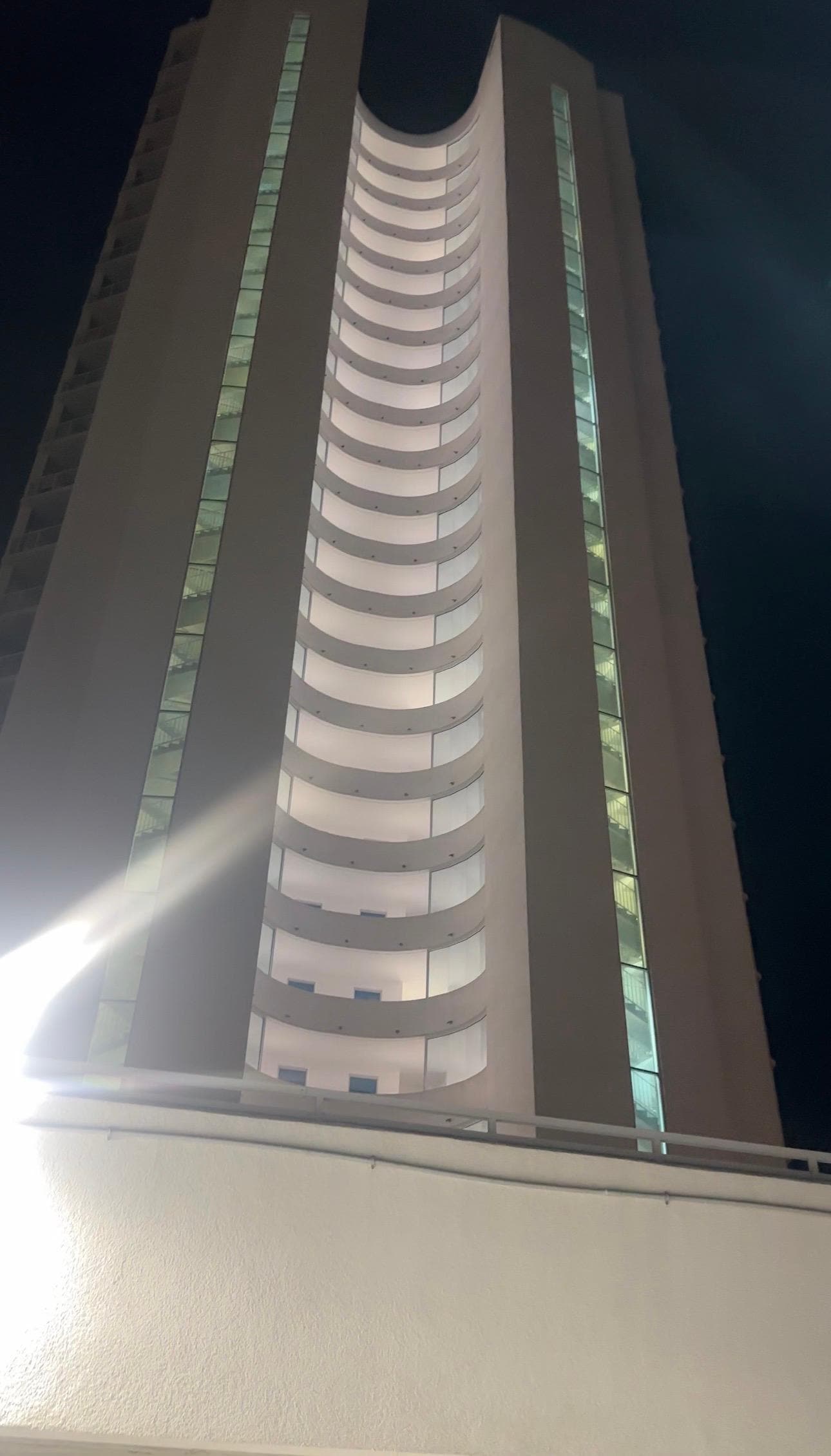 Outside view during parking