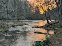 River view at sunset
