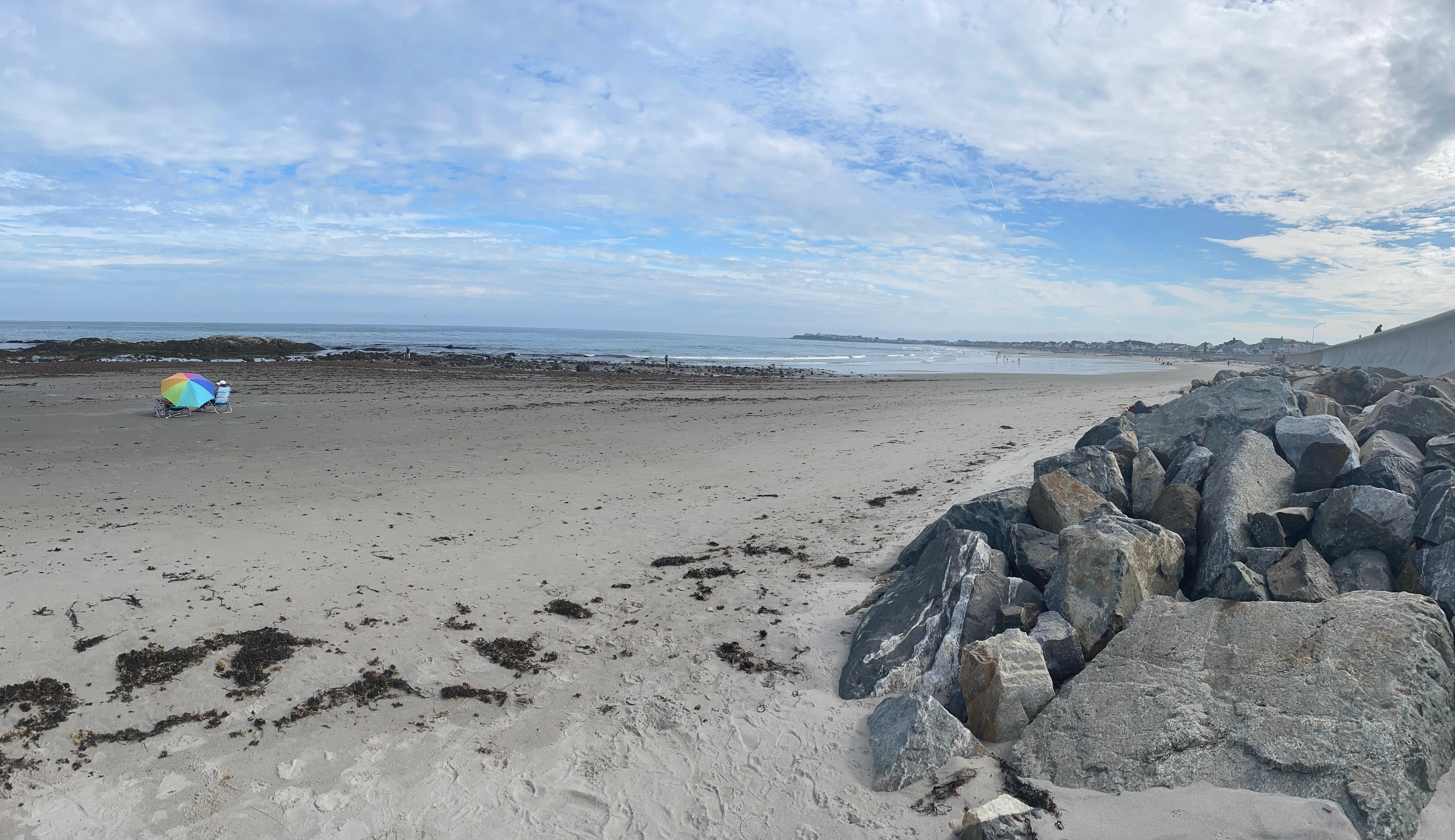 The beach near the motel.