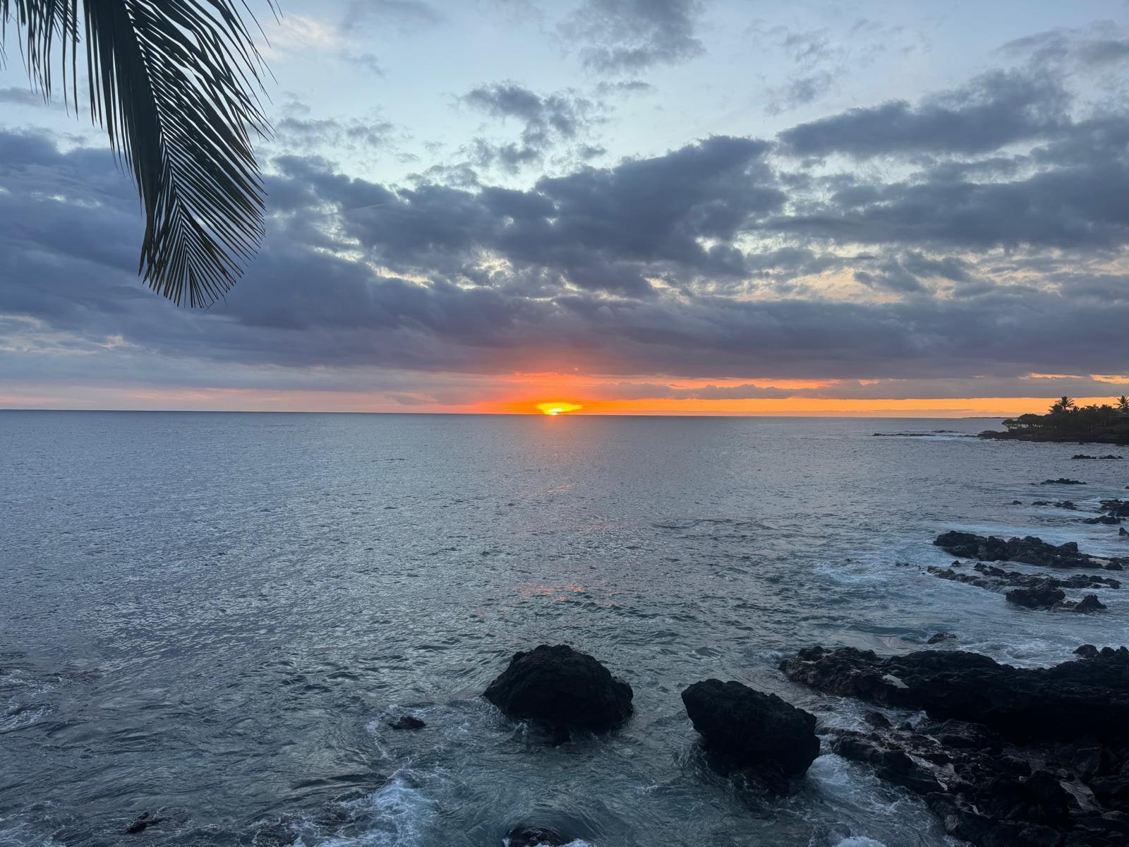 Beautiful sunsets listening to the surf every evening. 