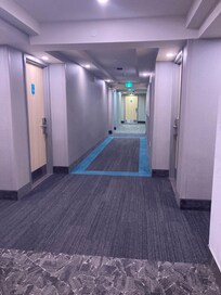 Nicely surprised to see the hall ways they were bright and amazingly wide