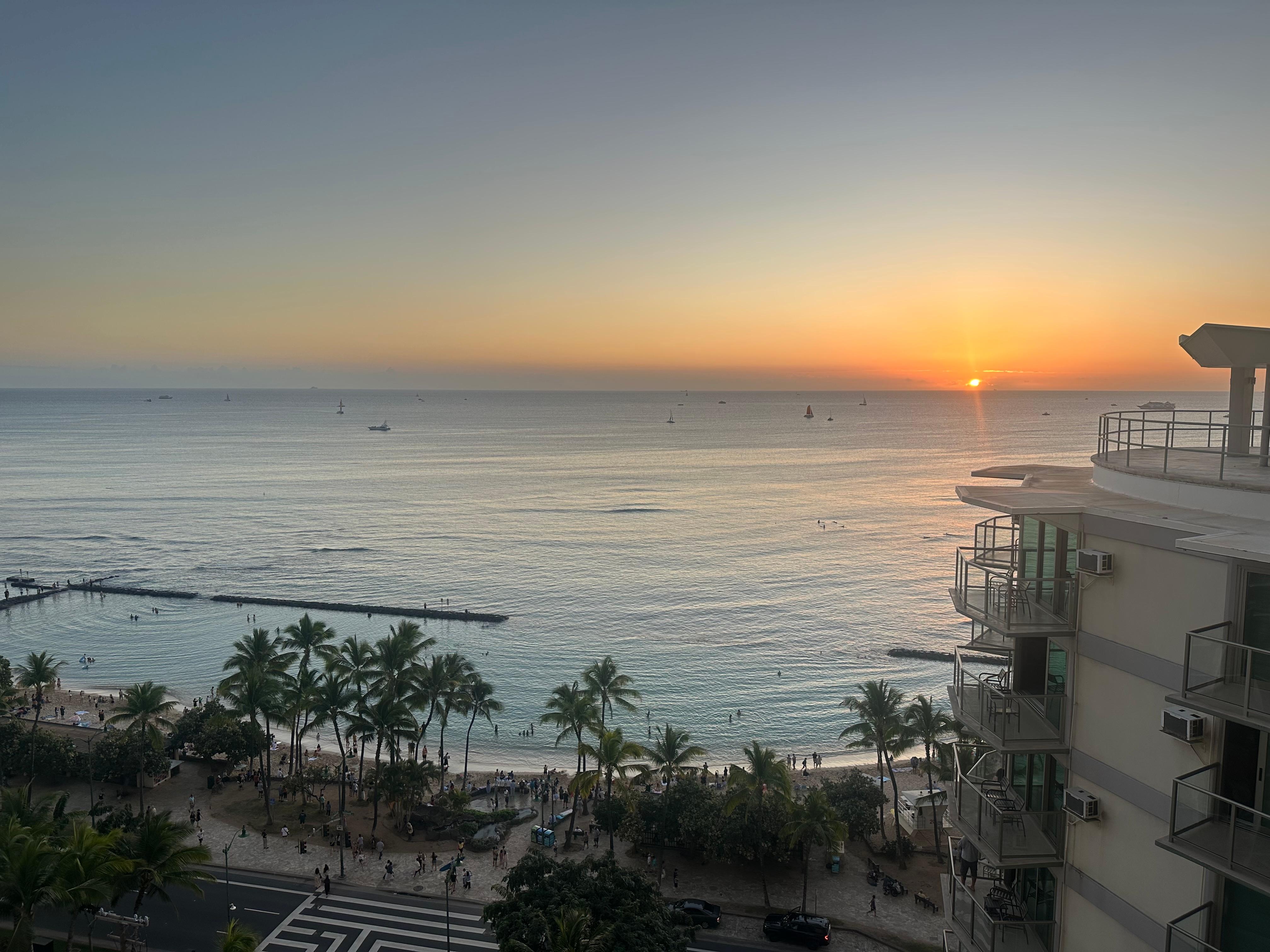 View from the balcony 