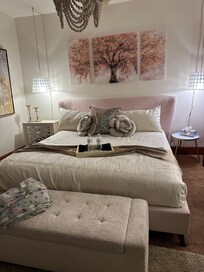I stayed in “the pink lady” room