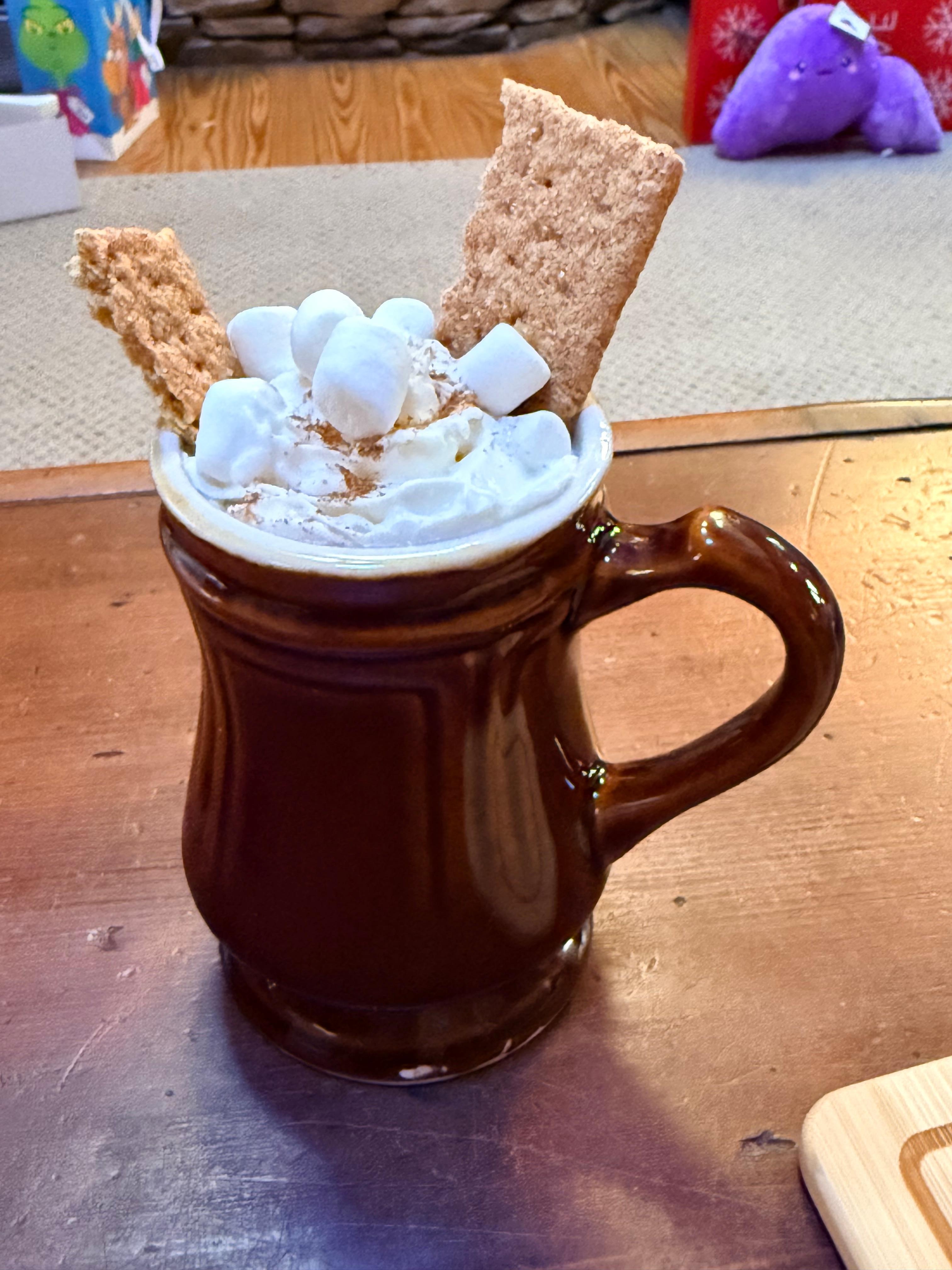 Hot chocolate on a cold morning