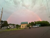 We even saw a rainbow.