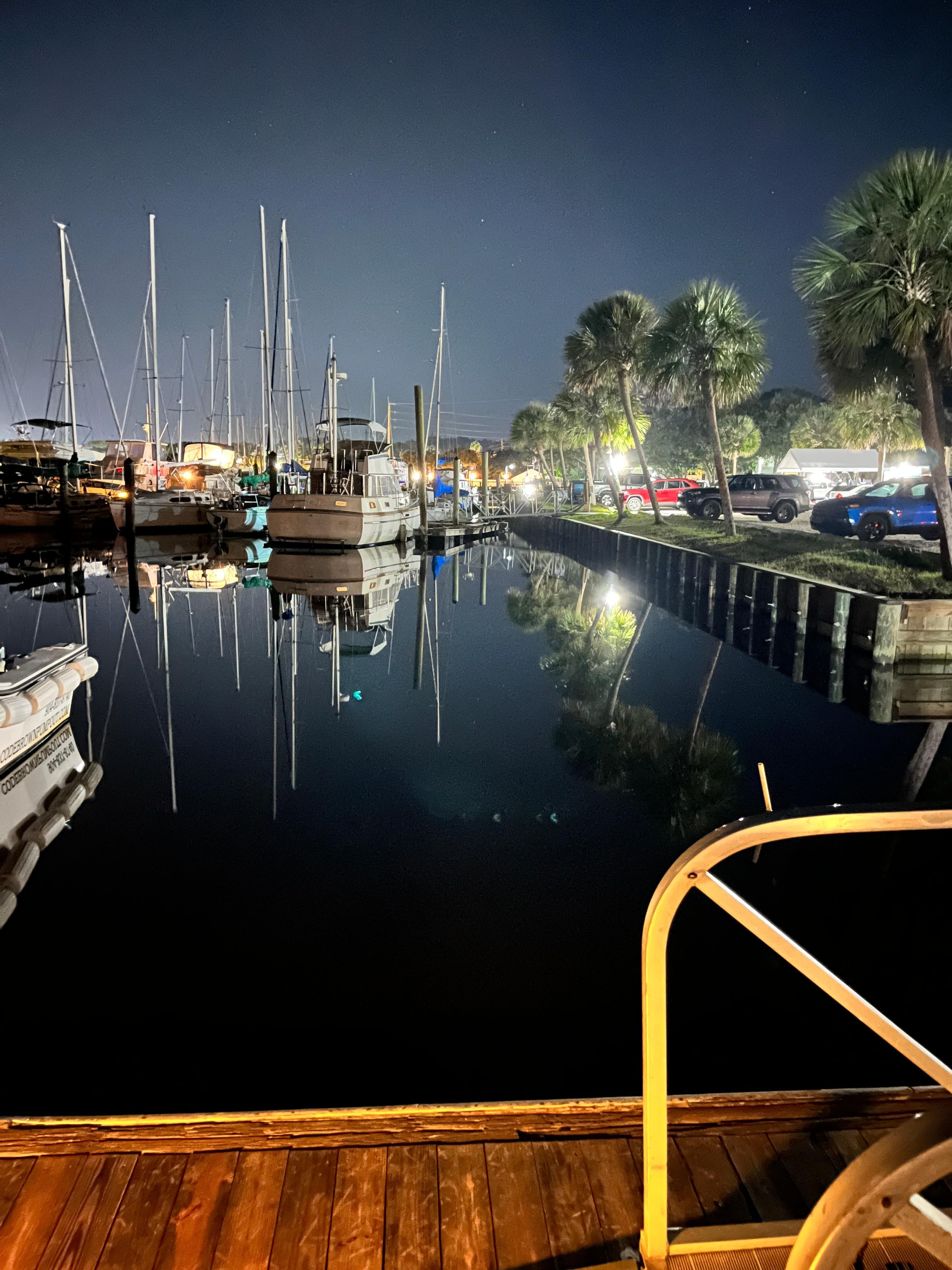 Nighttime view. Very peaceful and quiet. 