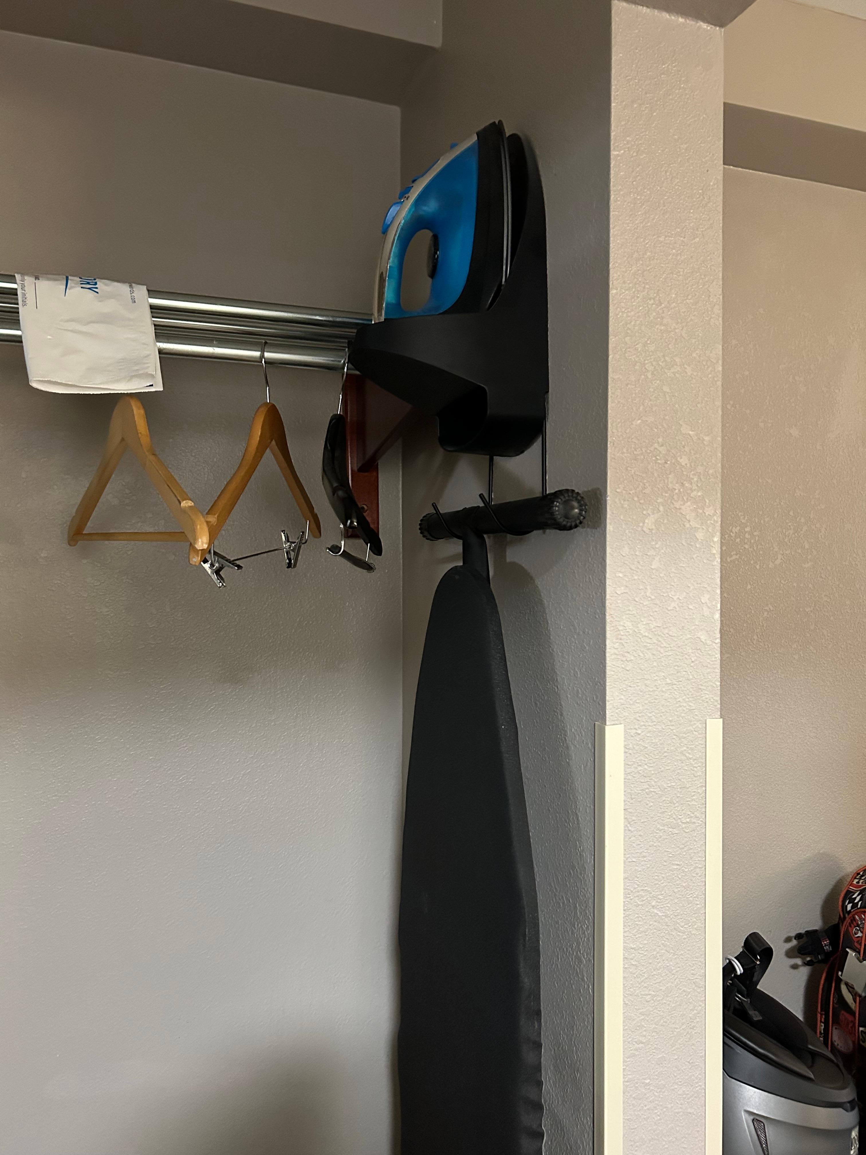 Had an iron and ironing board for your use