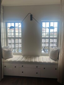 The most perfect window seat located in our suite