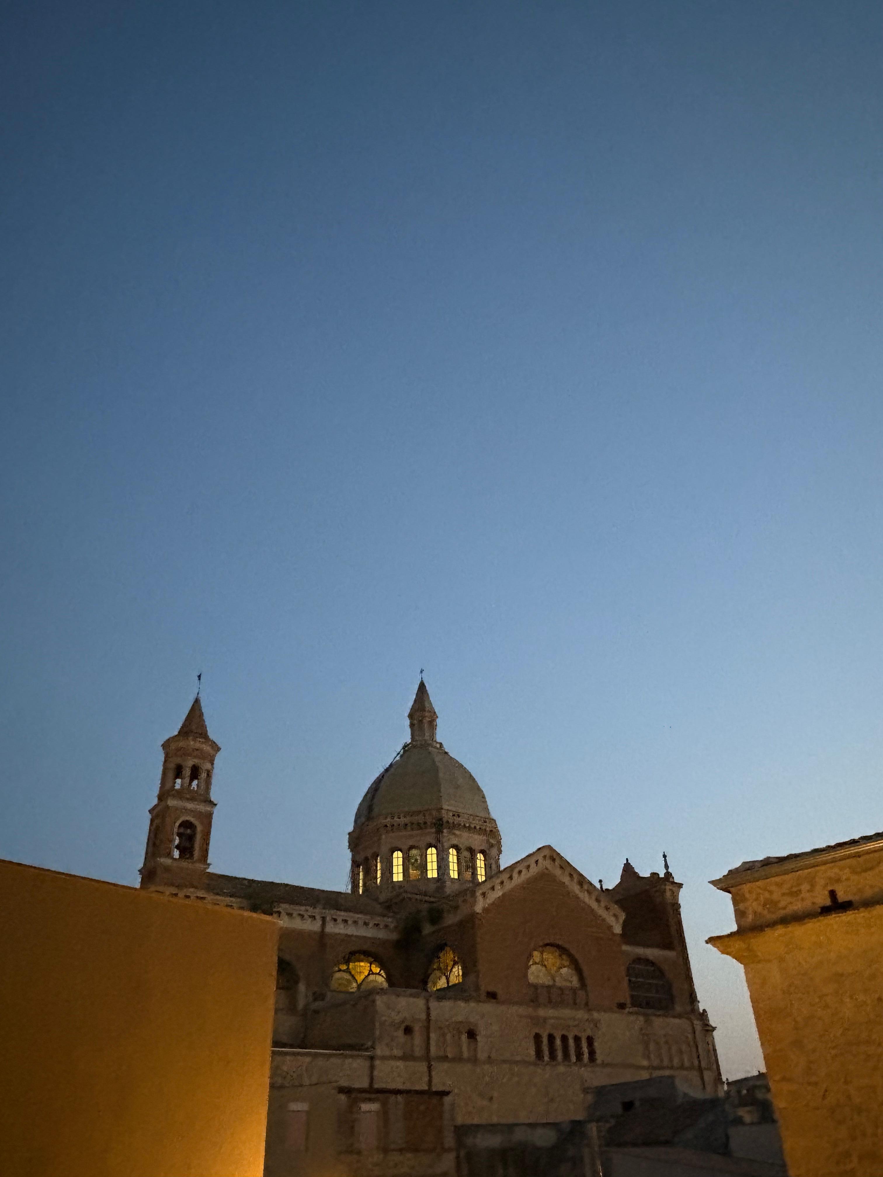 View from rooftop restaurant 