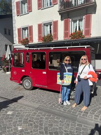 Hotel front & their shuttle bus