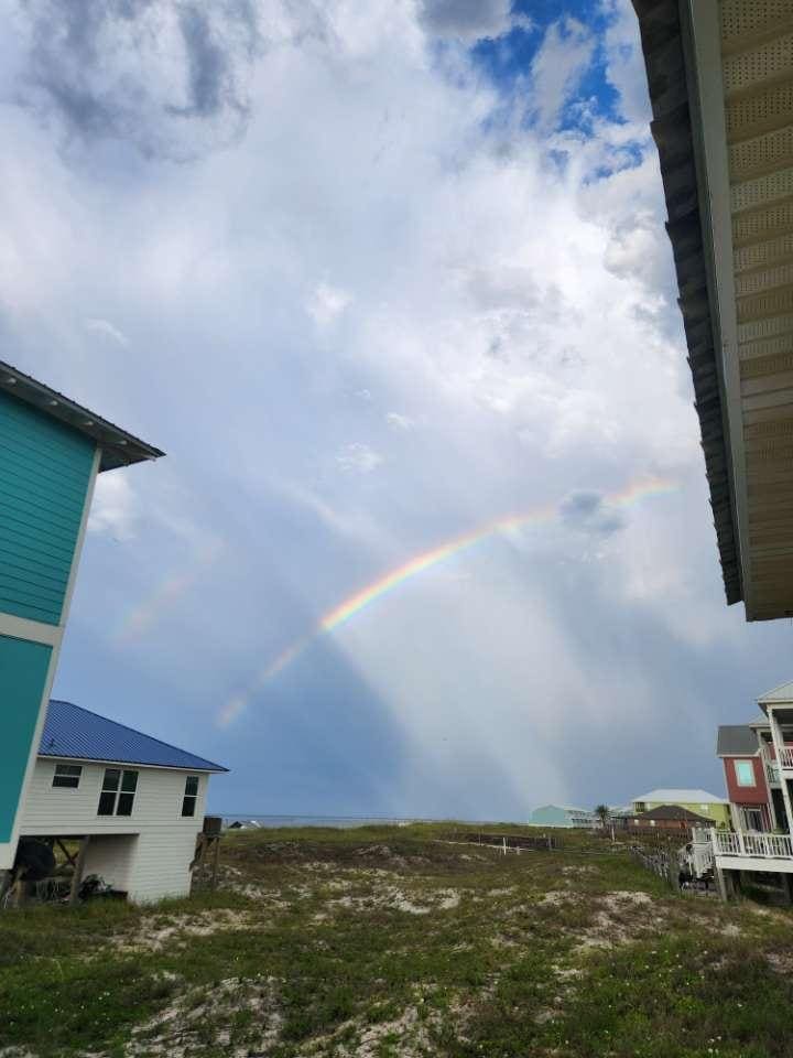 View to the right from the ramp heading down.  Great views of the Gulf from anywhere on the deck and ramp.