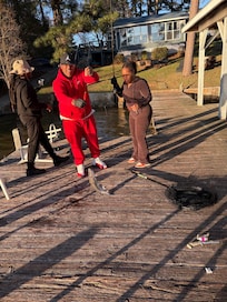 Caught right at the dock
