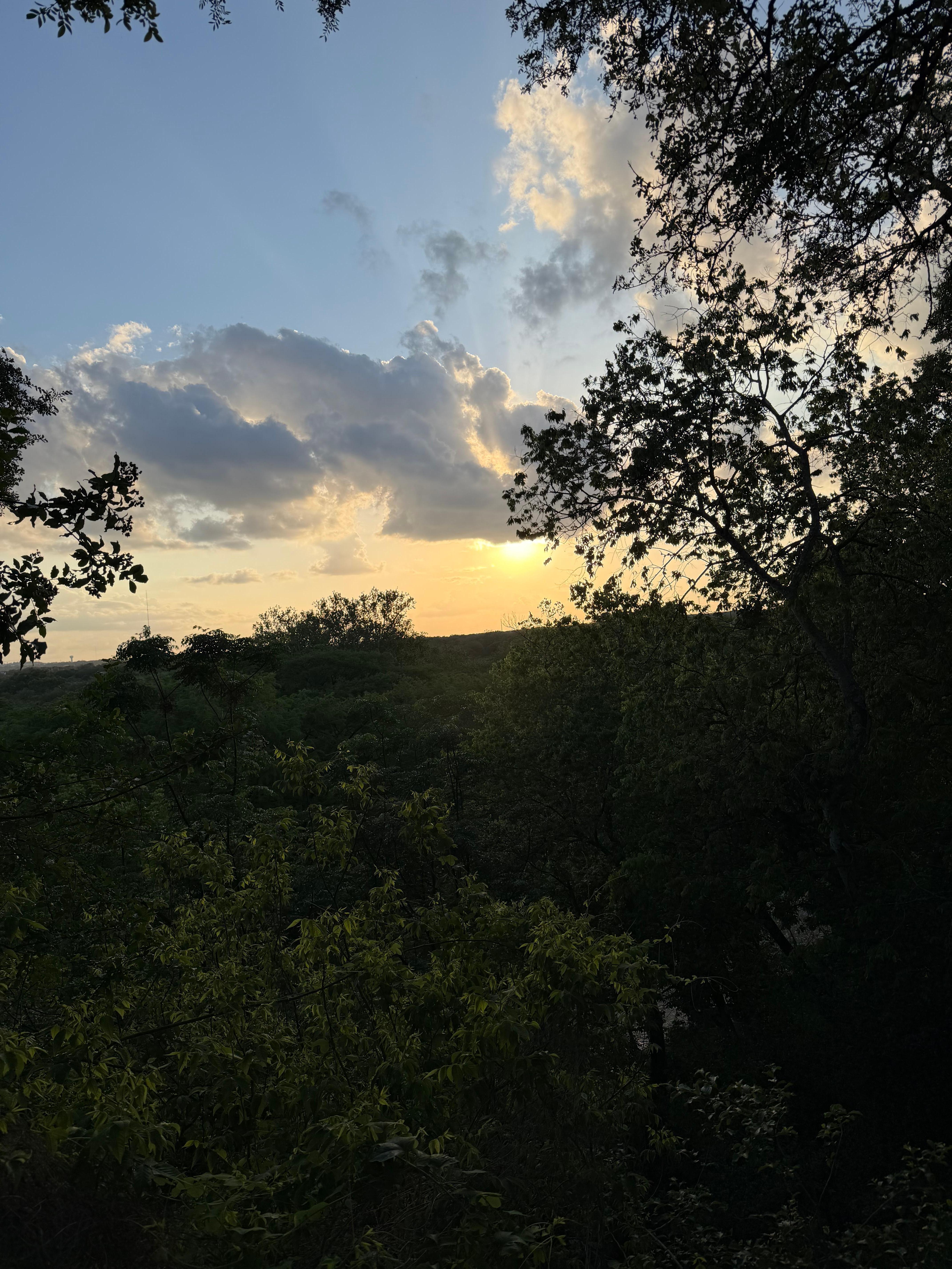 Sunset from the patio!