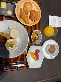 Västerländsk frukost vald en dag