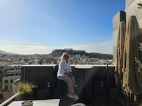 Acropolis view from rooftop