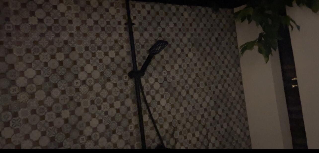 Outside shower in Villa