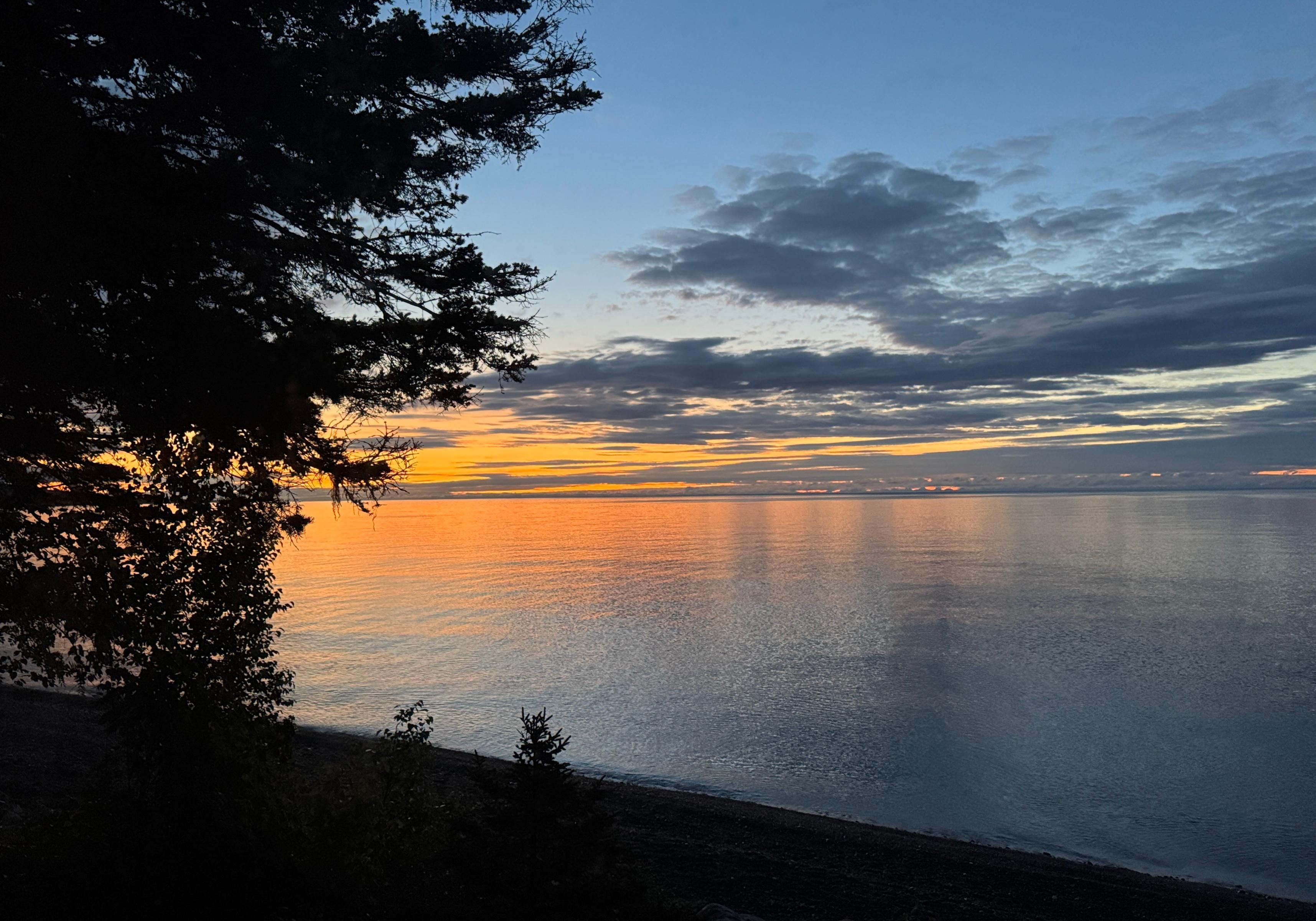 Sunrise from the living room