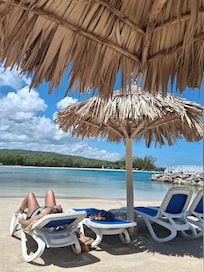 Our own little beach hang out spot. Breath taking.