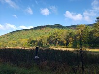 The mountain view near the fish hatchery