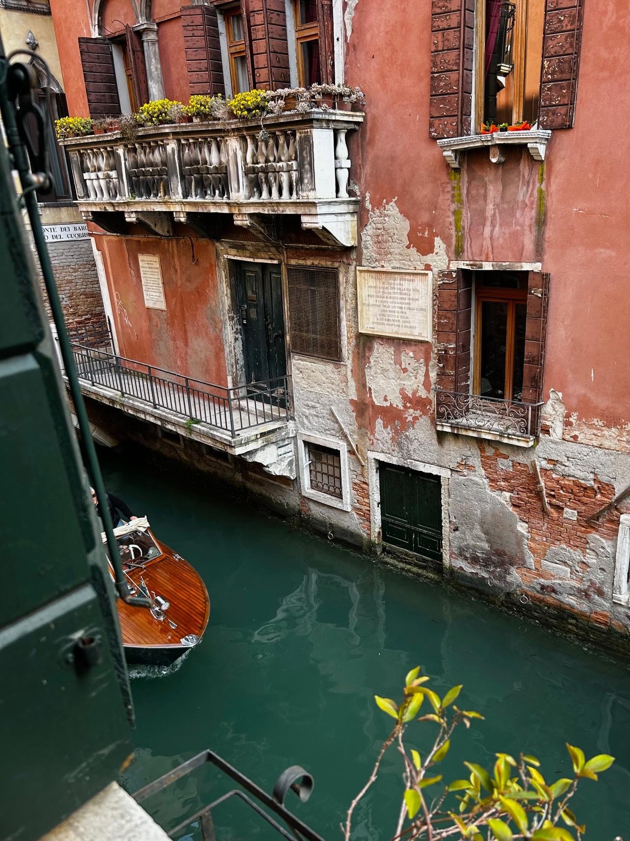 Canal view from the apartment.