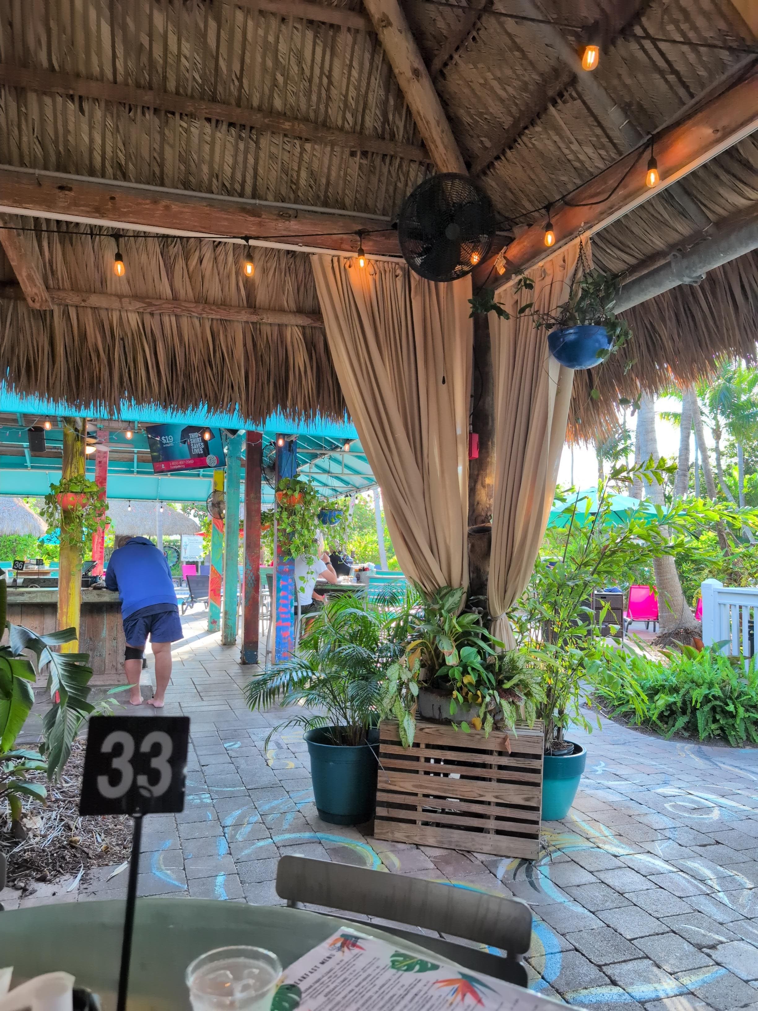 Tiki hut area