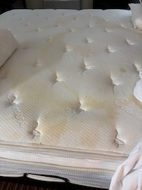 This was the mattress cover underneath the sheets