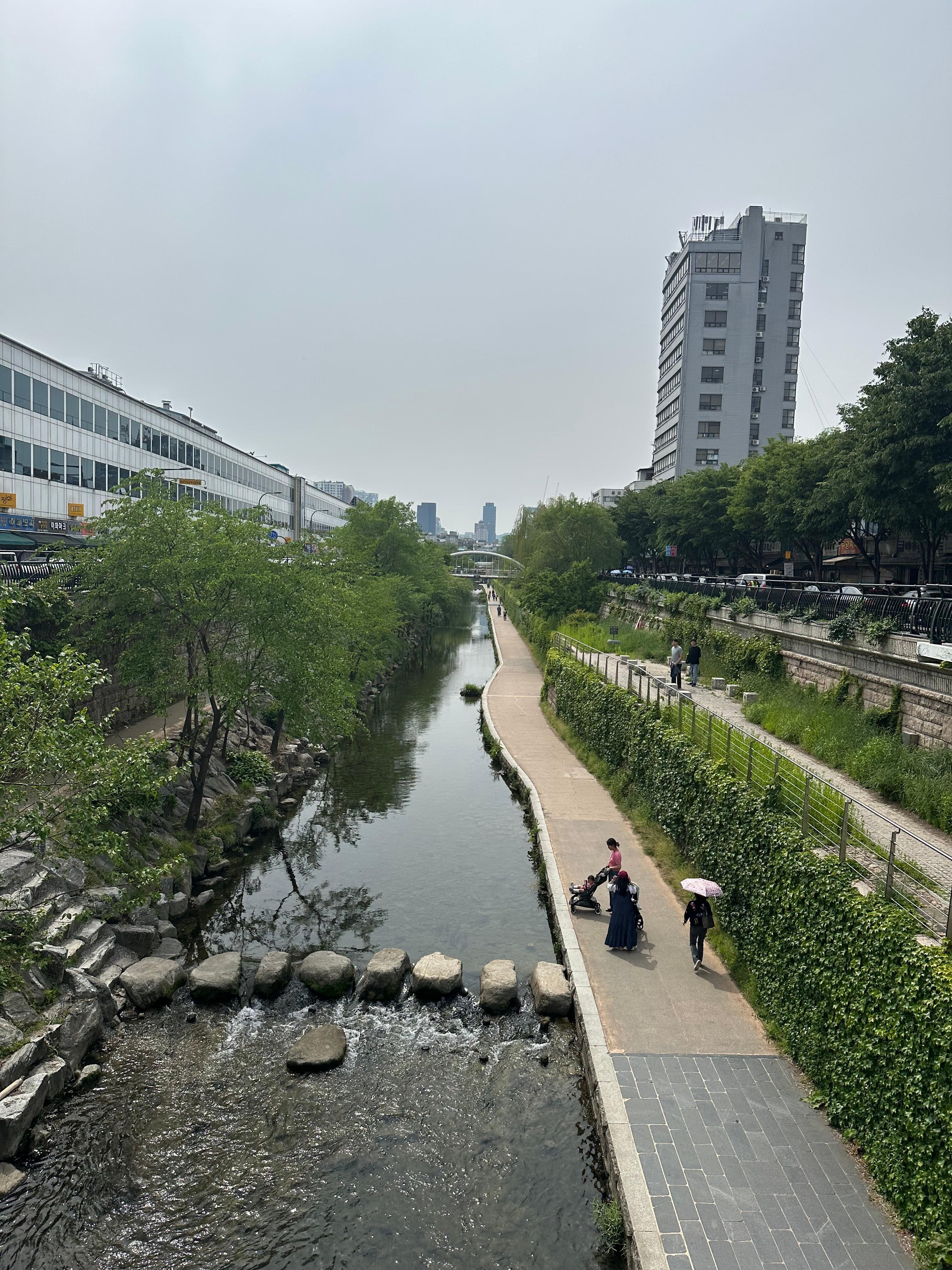 Five minutes walk from the Novotel Ambassador hotel. 