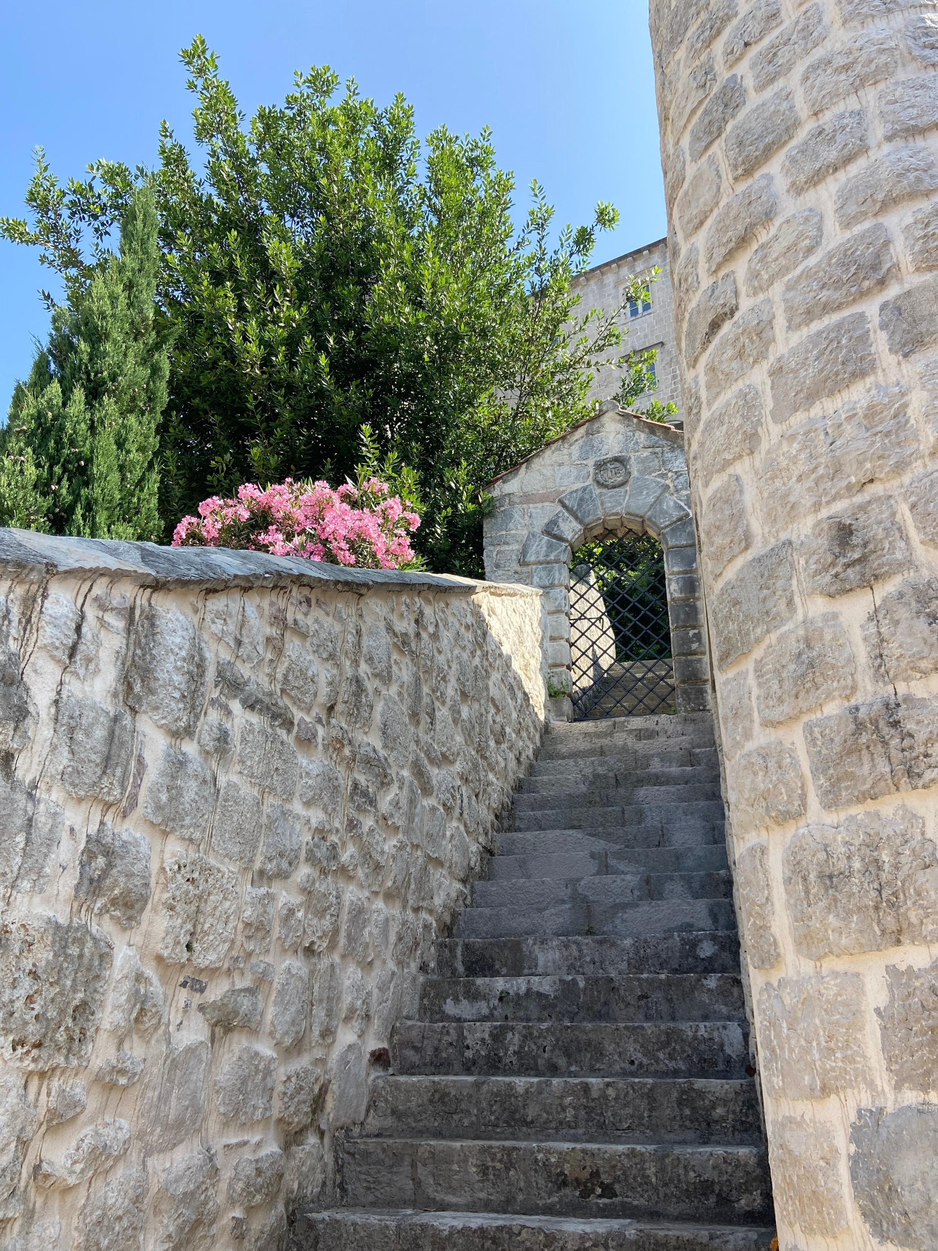 Stairs to annex room