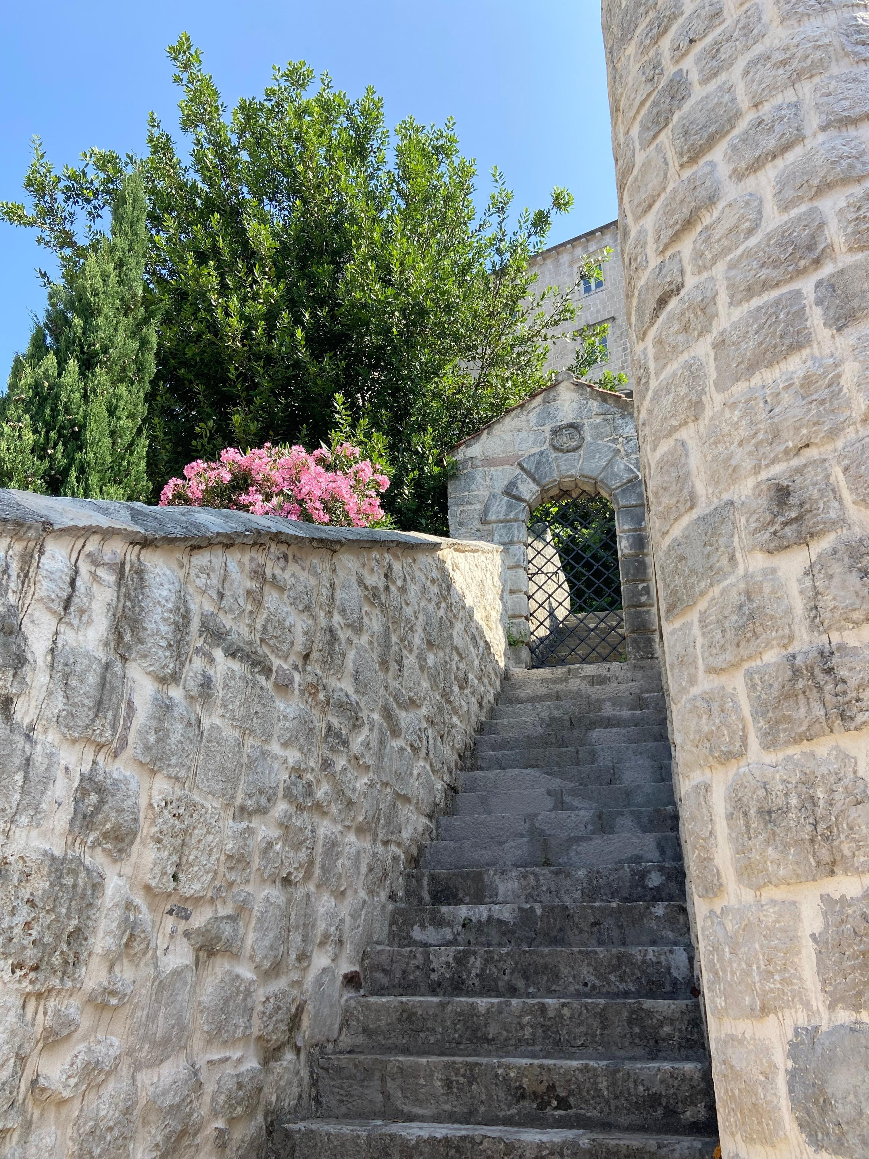 Stairs to annex room