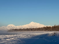 The mountain made a surprise appearance!