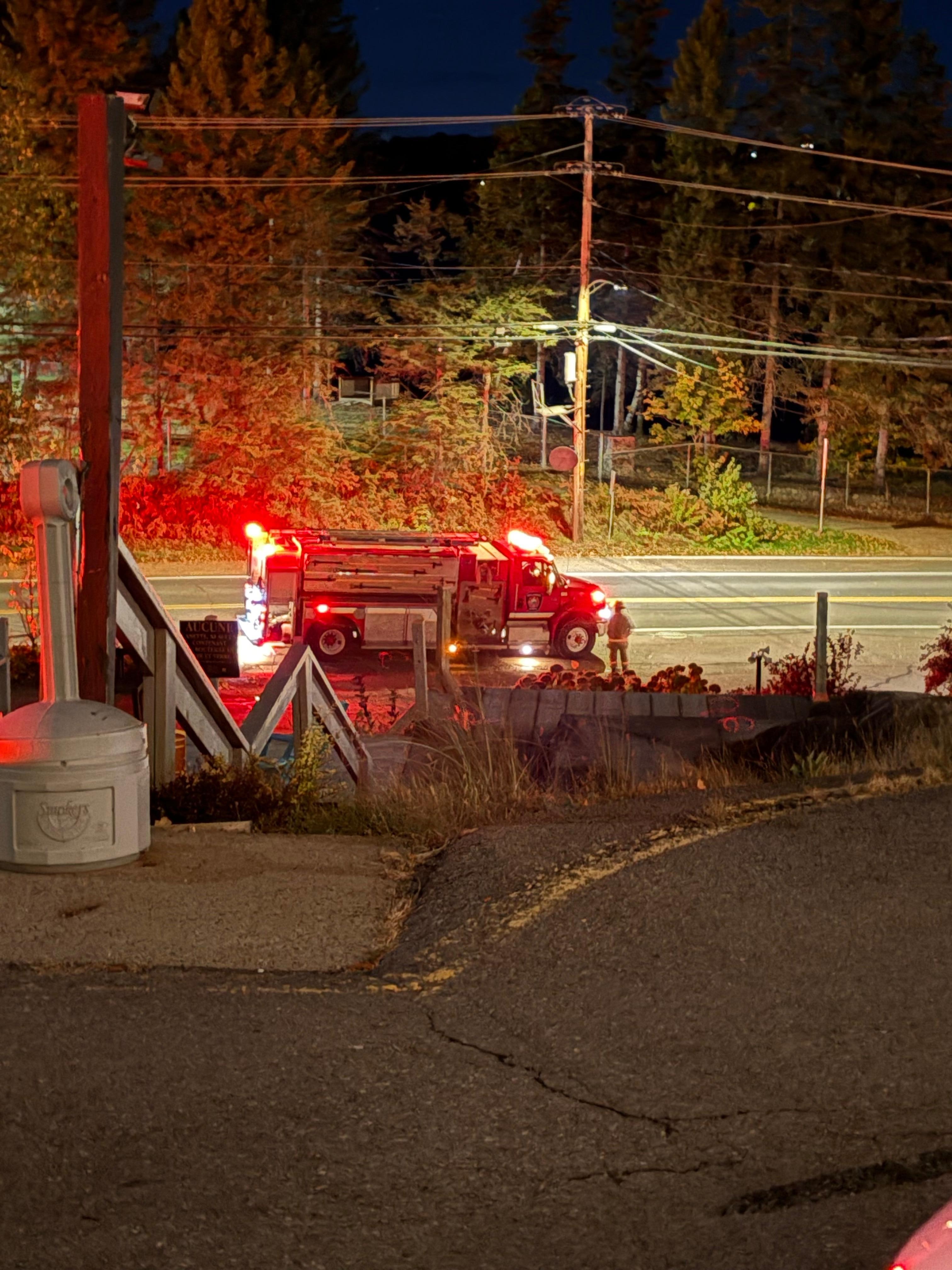 First night there was a fire 