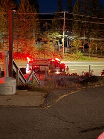 First night there was a fire