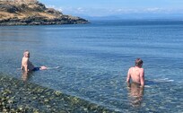 Swimming at Mitlenatch Island