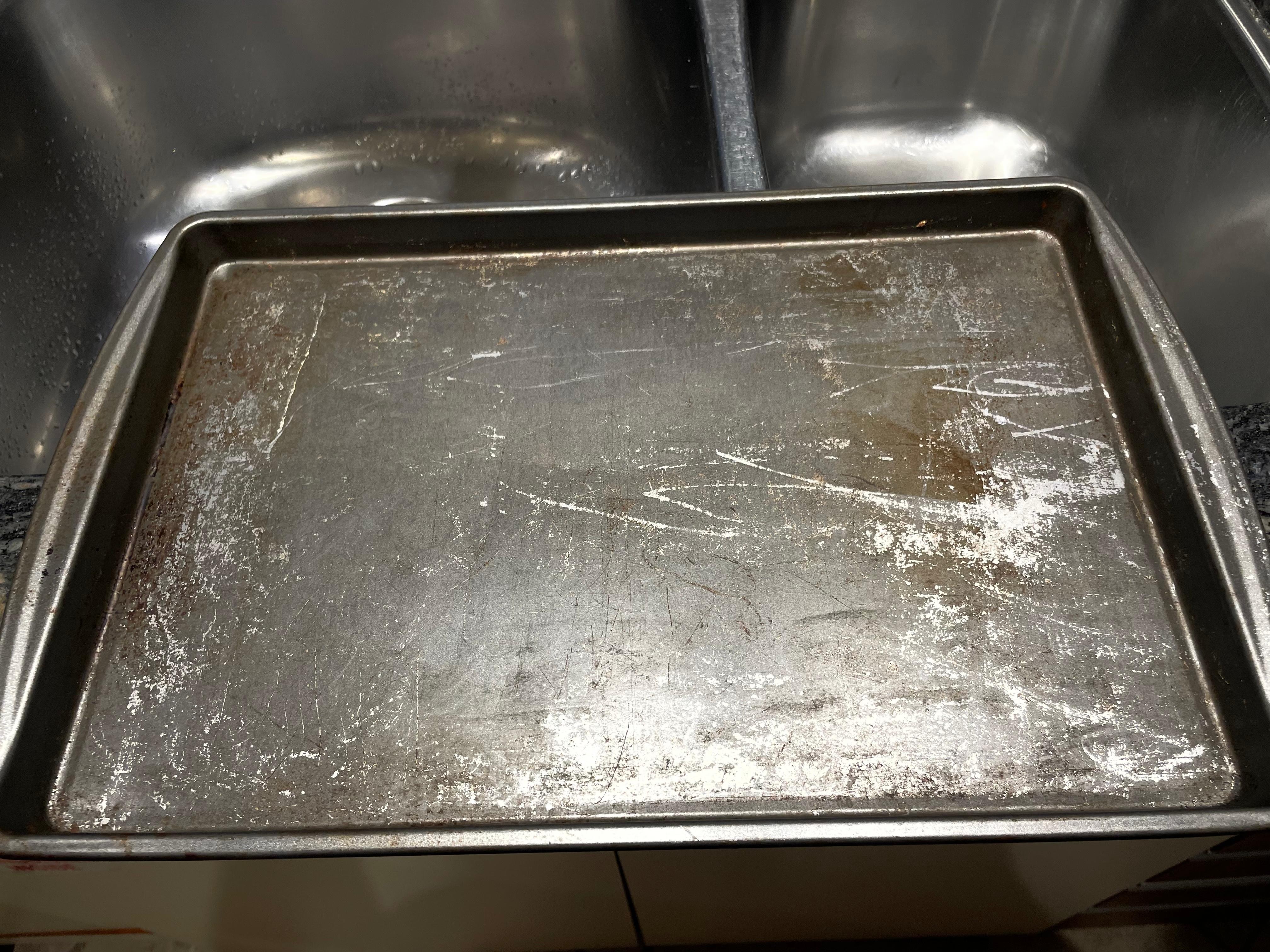 Old and crusty dishes and furnishings.