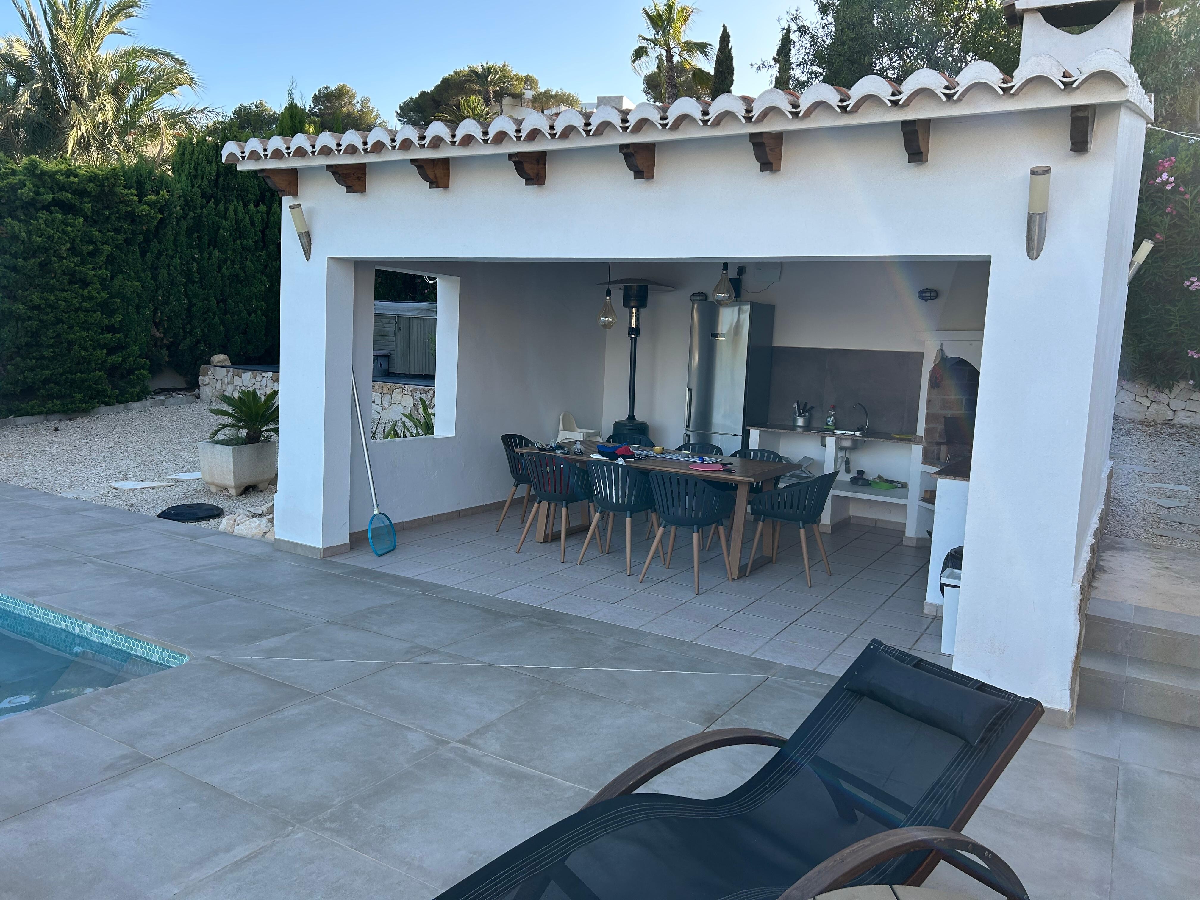 Outdoor dining area