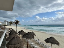 Loved being so close to the water on the white sandy beach