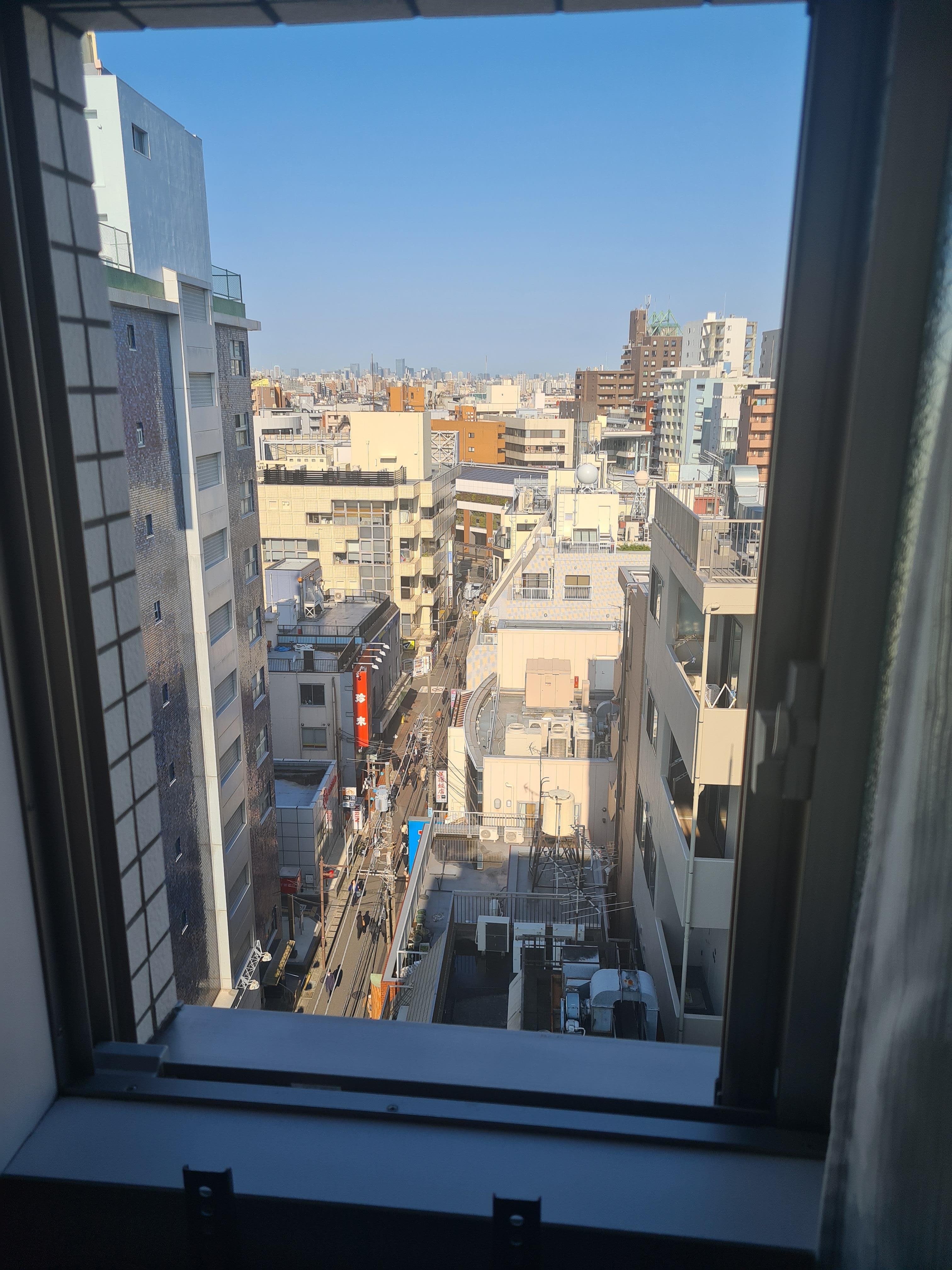 Day time view from bedroom window. 